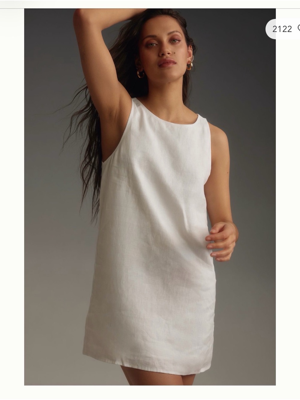 Reformation Sleeveless Linen Slip Dress